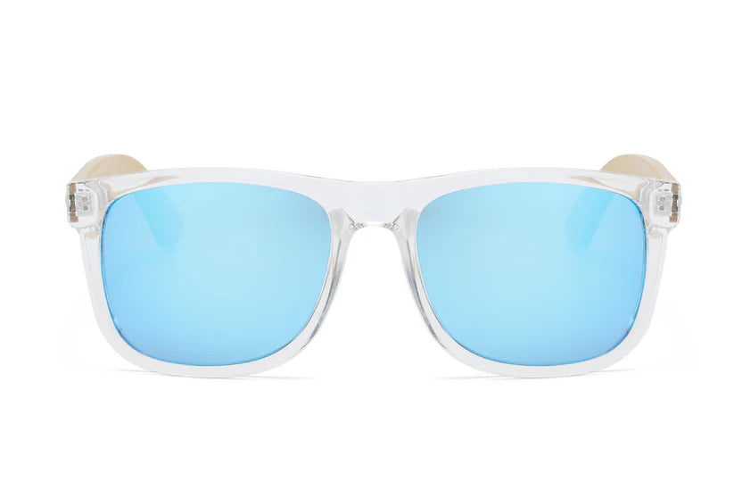 DS-7619 Clear RVC Bamboo - Lentes RVC transparentes con varillas de bambú y estilo moderno