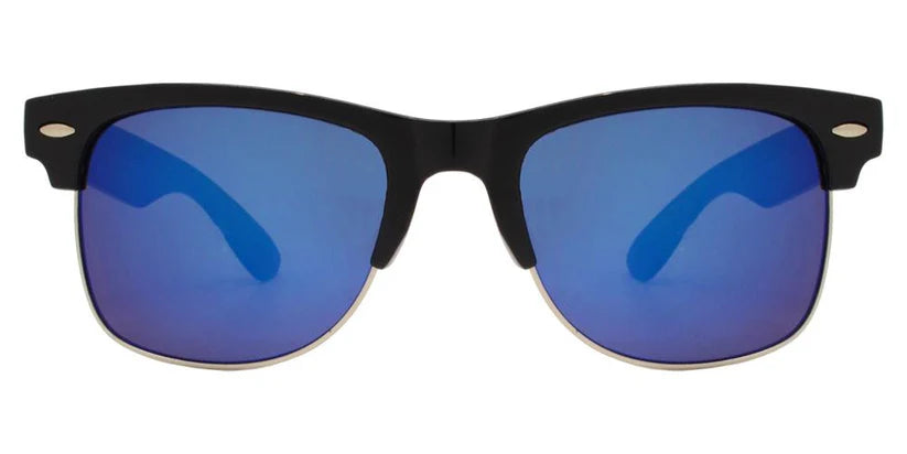 DS-7583 RVC - Lentes retro Horn Rimmed con mica espejo de color