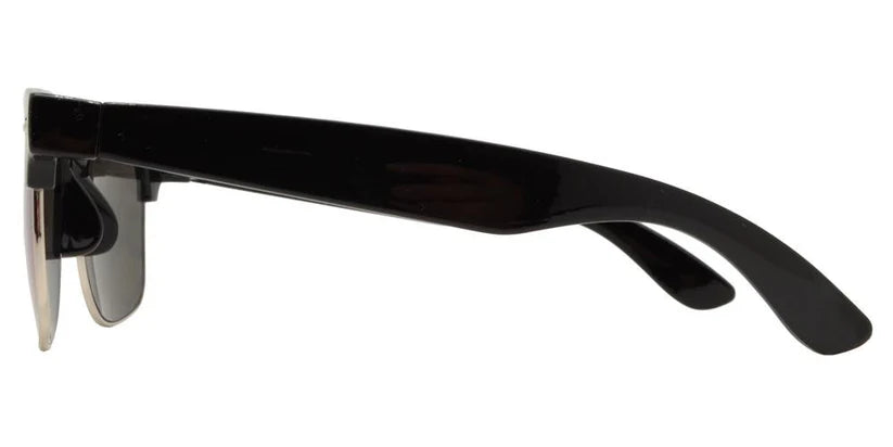 DS-7583 RVC - Lentes retro Horn Rimmed con mica espejo de color