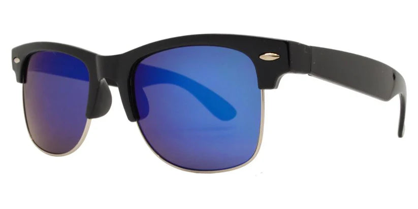 DS-7583 RVC - Lentes retro Horn Rimmed con mica espejo de color