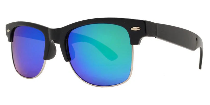 DS-7583 RVC - Lentes retro Horn Rimmed con mica espejo de color