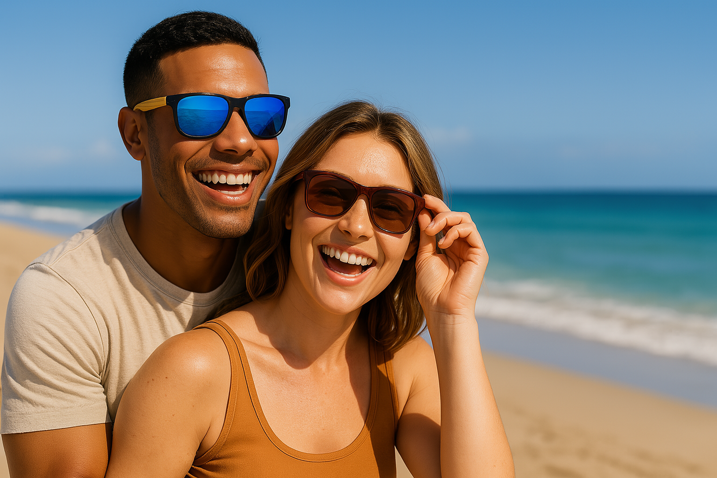 EK-1523 – Lentes de Sol Estilo Wayfarer Polarizados con Armazón Negro y Patas de Bambú Natural