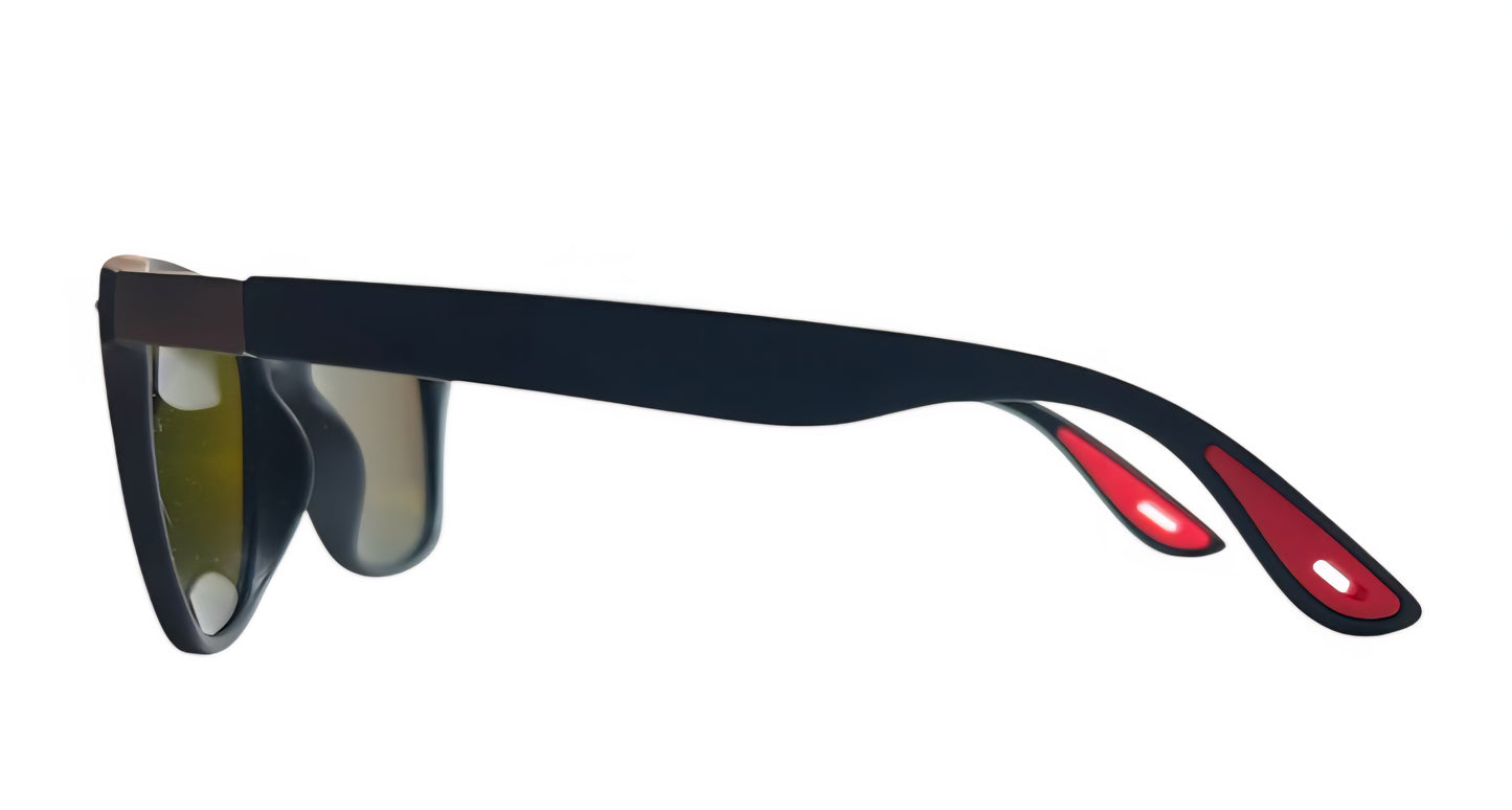 EK-1698 Lentes de Sol Polarizados tipo wayfarer con mica tipo espejo