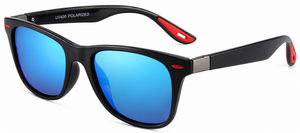 Lentes de sol EK-1698 wayfarer con mica espejo azul