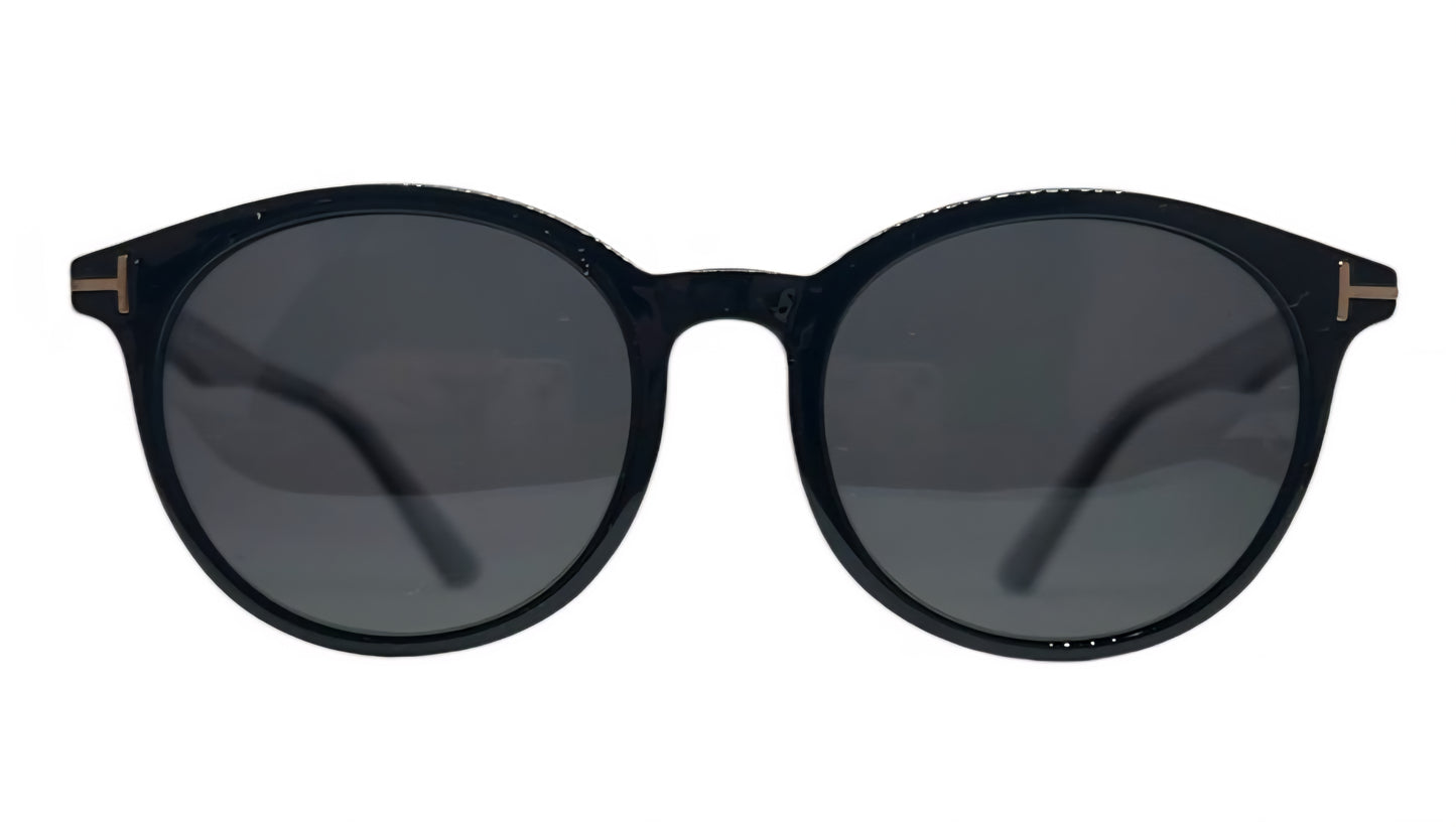 EK-2405 – Lentes de Sol Redondos de Policarbonato con Acabado Brillante y Patas Reforzadas