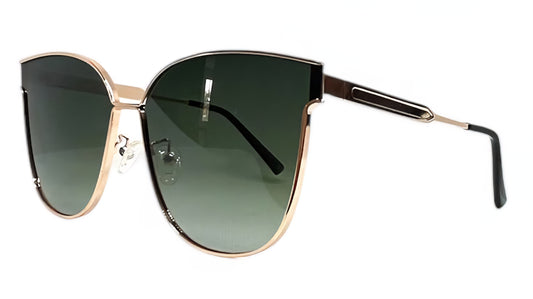 EK-7209 – Lentes de Sol Cat Eye Metálicos en Rose Gold con Mica Degradada