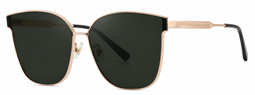 EK-7209 Cat Eye Metálicos Rose Gold – Dorado, mica verde (C2)