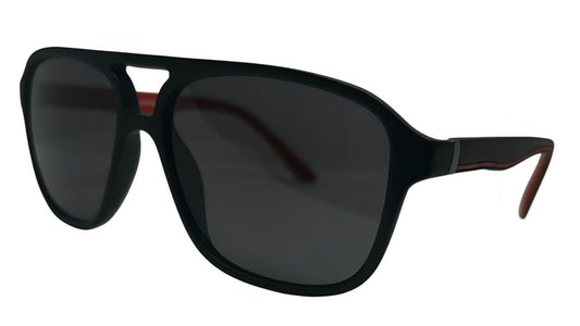EK-8391 – Lentes de Sol Deportivos de TR90 Negro con Mica Oscura y Patillas Antiderrapantes