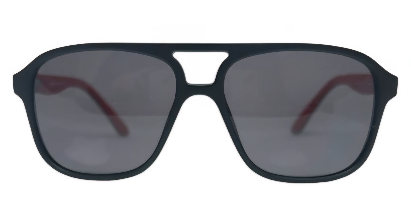 EK-8391 – Lentes de Sol Deportivos de TR90 Negro con Mica Oscura y Patillas Antiderrapantes