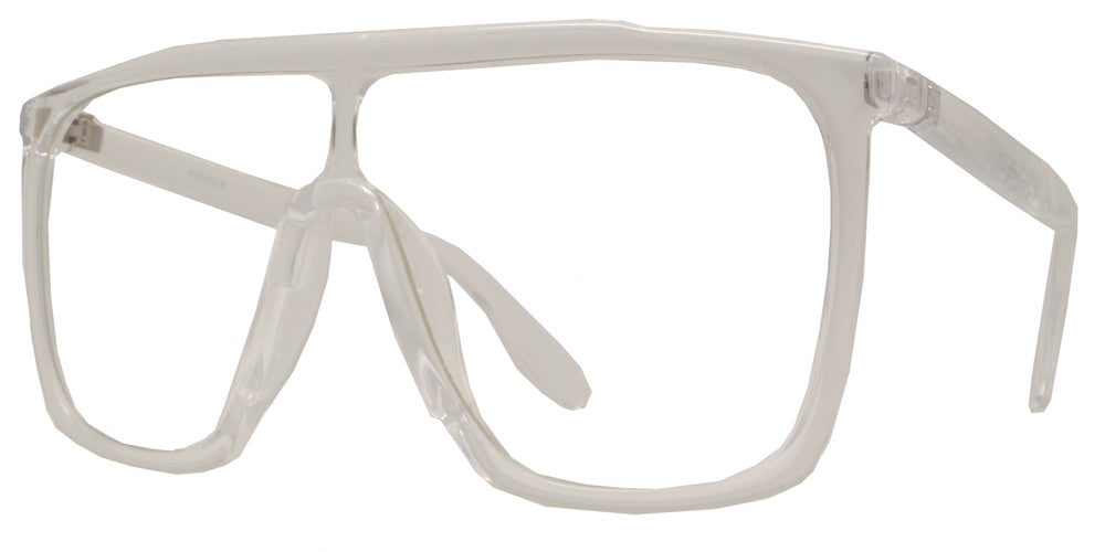DS-8726 Clear - Lentes tipo escudo Flat Top con mica transparente