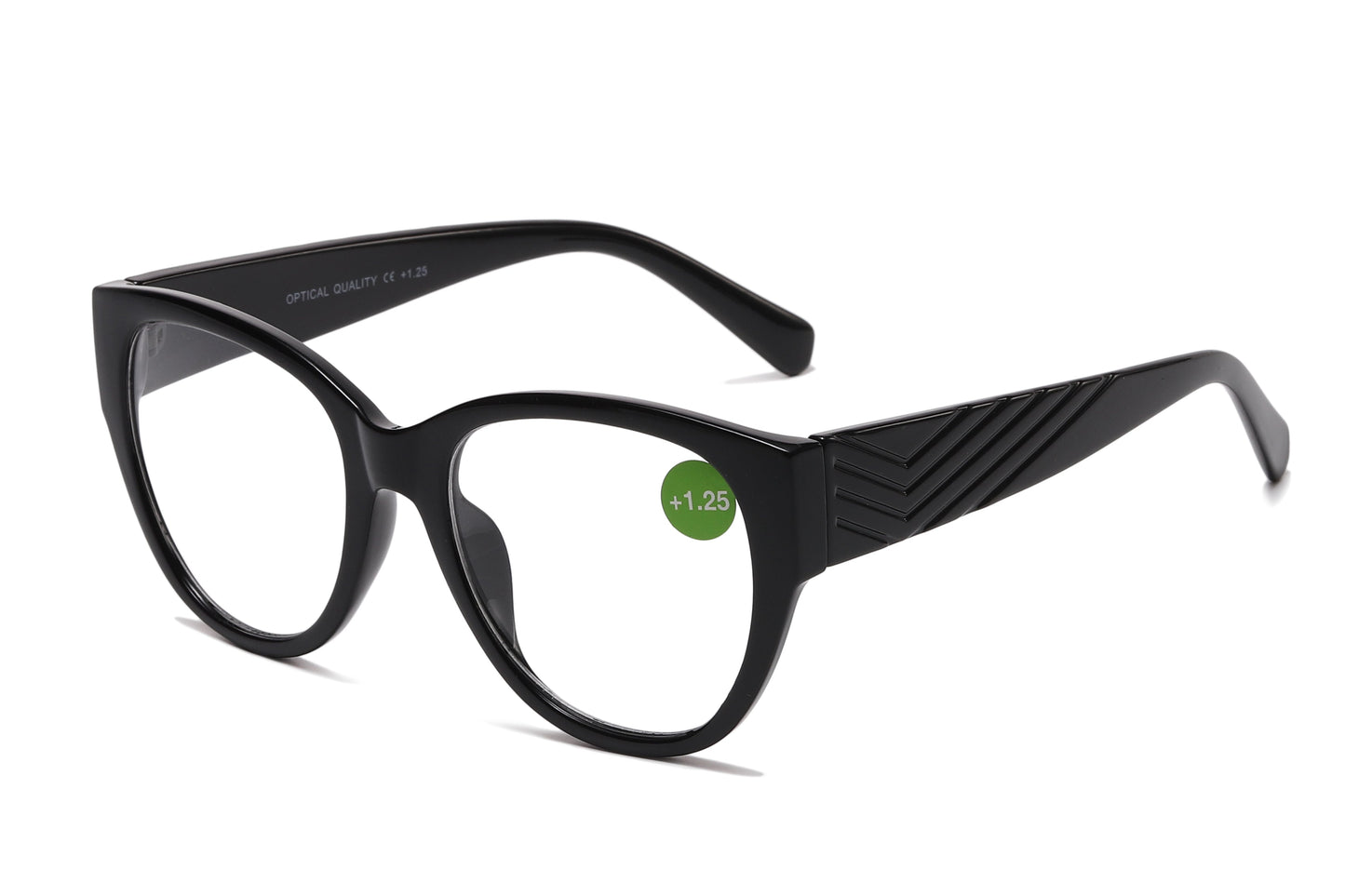 DS-RS 1251 - Lentes de lectura grandes estilo cat eye de plástico