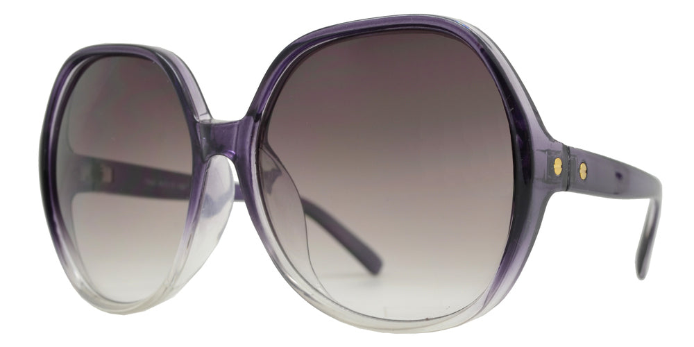 DS-7990 - Lentes ovalados grandes con marco plástico y diseño clásico