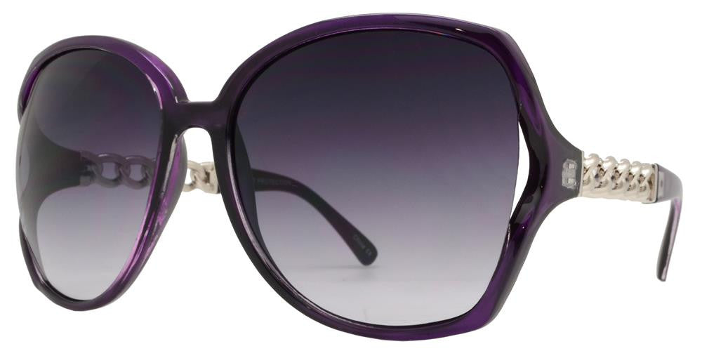 DS-8051 - Lentes plásticos tipo mariposa con varillas decoradas en cadena