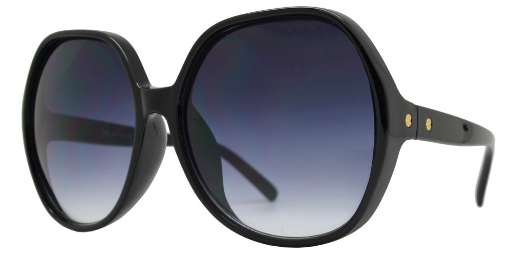 DS-7990 - Lentes ovalados grandes con marco plástico y diseño clásico