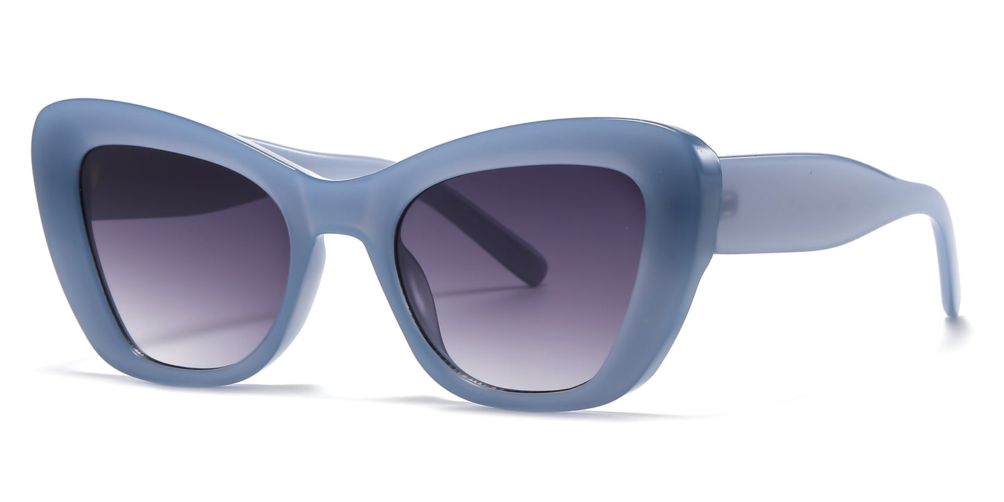 DS-2686 - Lentes de sol estilo Cat Eye para mujer con marco plástico
