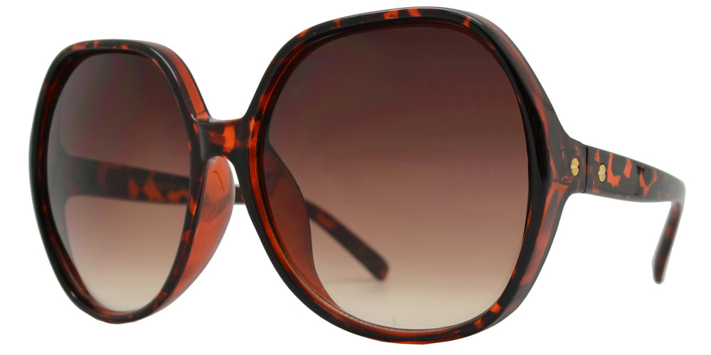 DS-7990 - Lentes ovalados grandes con marco plástico y diseño clásico