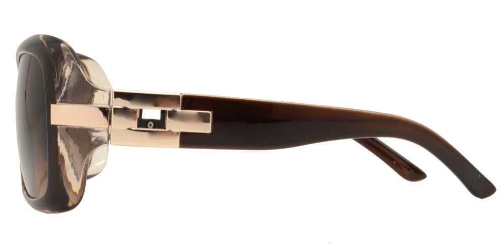 DS-7585 BX - Lentes fashion para mujer con detalle metálico y pedrería