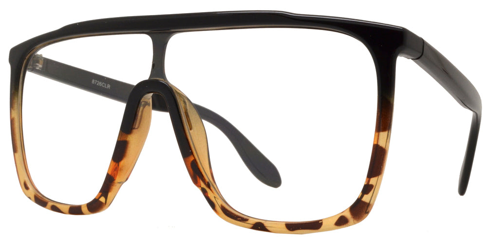 DS-8726 Clear - Lentes tipo escudo Flat Top con mica transparente