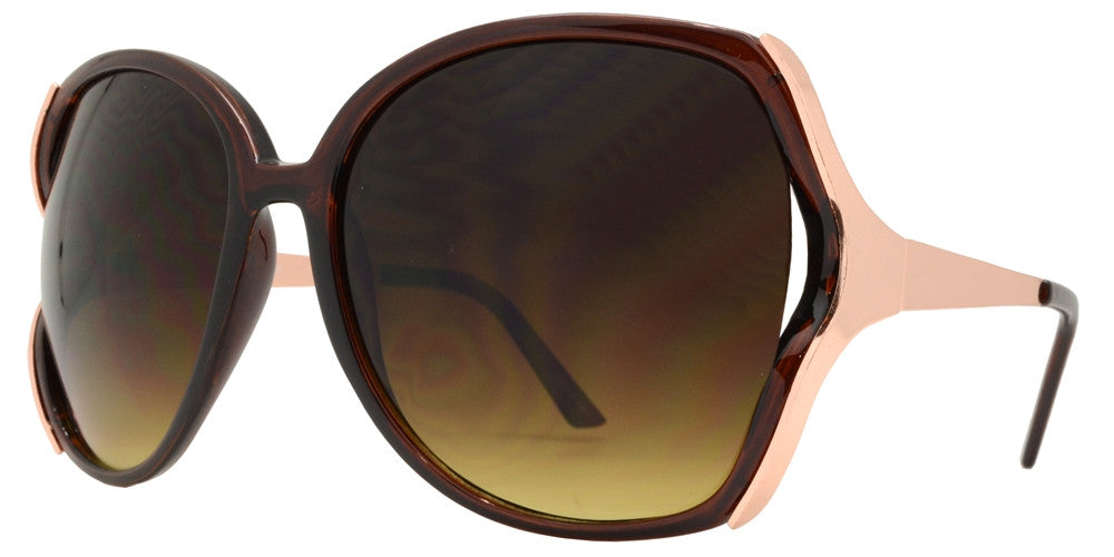 DS-7275 - Lentes tipo mariposa grandes con diseño calado para mujer