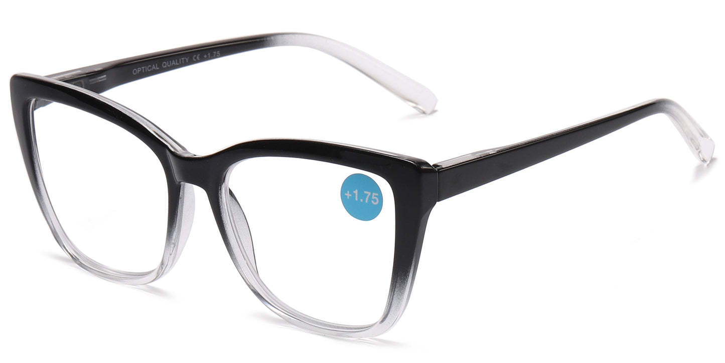 DS-RS 1232 - Lentes de lectura estilo cat eye de plástico