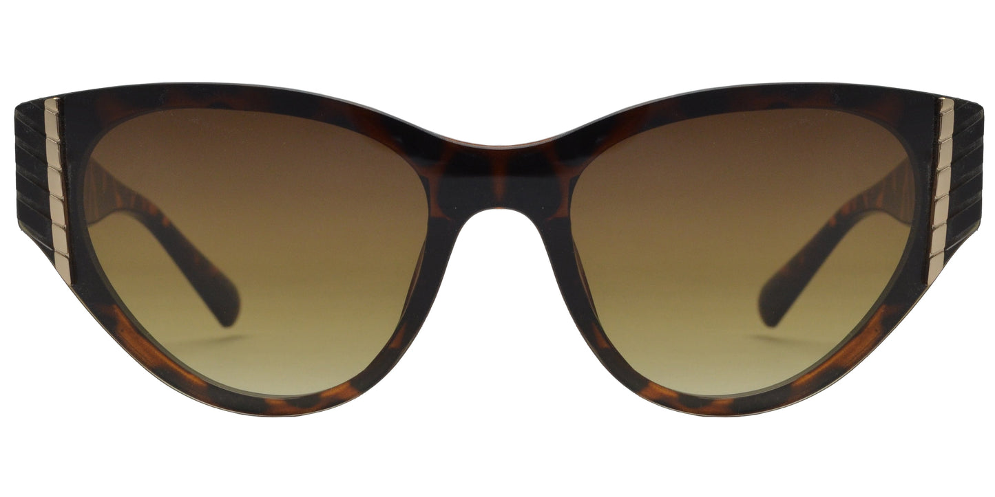 DS-8132 - Lentes Cat Eye con lente de una sola pieza y diseño plástico moderno