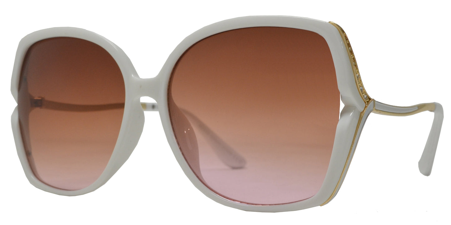 DS-8013 - Lentes plásticos con decorado de piedras brillantes