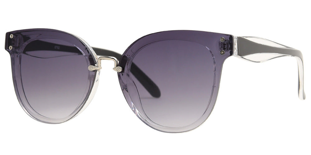 DS-8792 - Lentes de sol de plástico con diseño clásico redondos