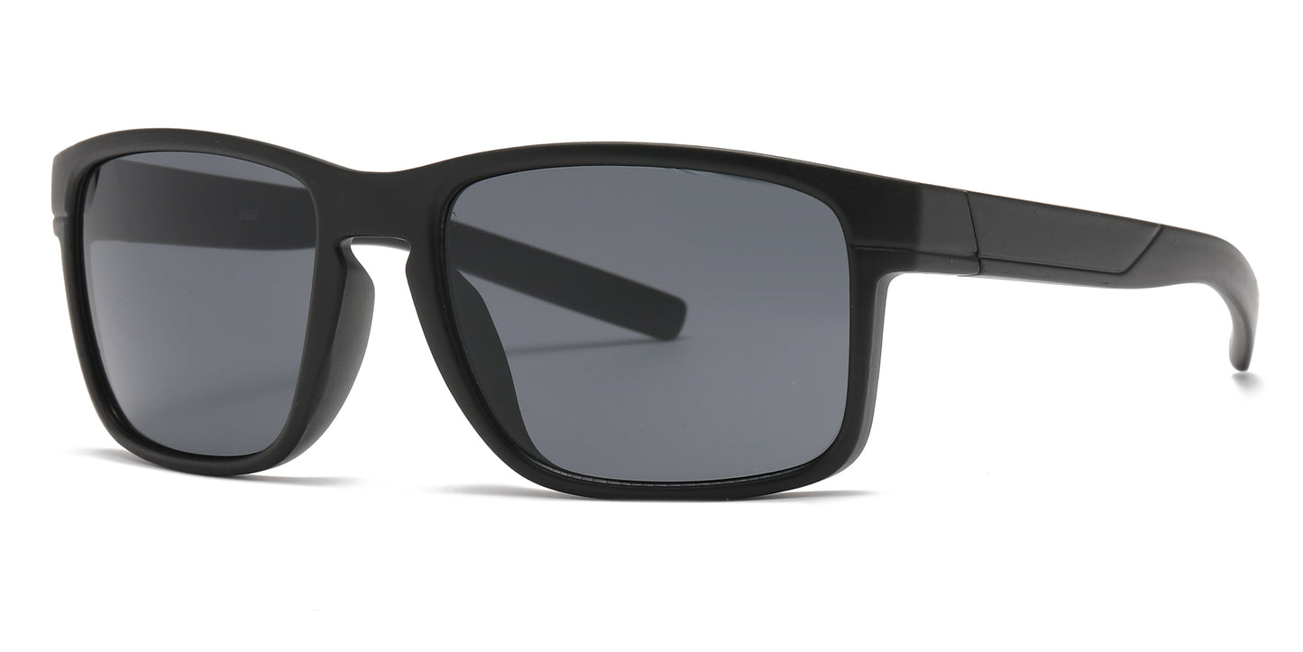 DS-6830 - Lentes deportivos con puente tipo keyhole y diseño cuadrado masculino