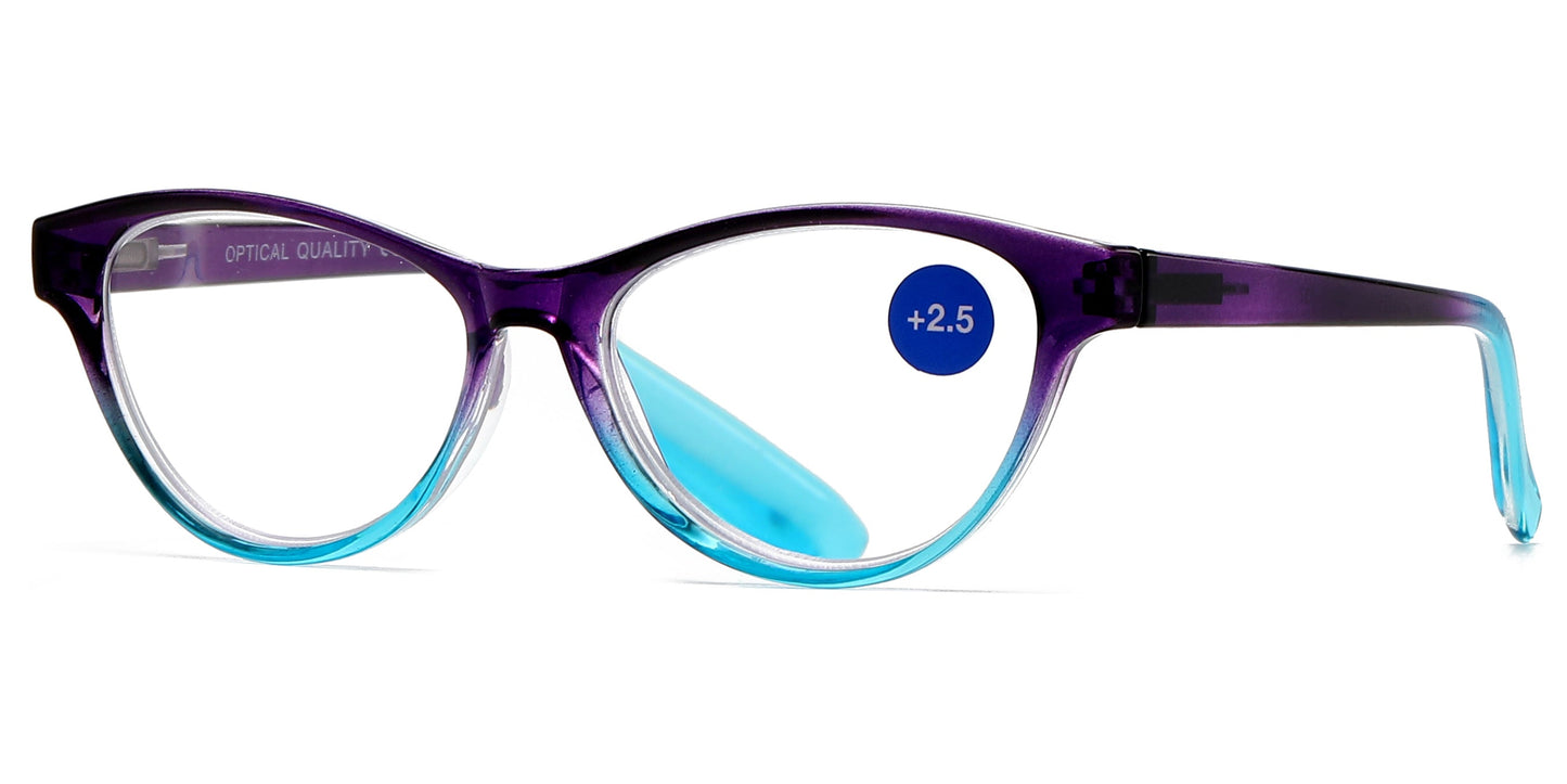 DS-RS 1275 - Lentes de lectura Cat Eye con estilo femenino en plástico