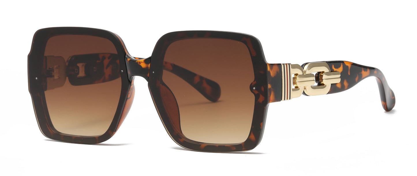DS-5251 - Lentes sin montura con diseño cuadrado y marco plástico delgado
