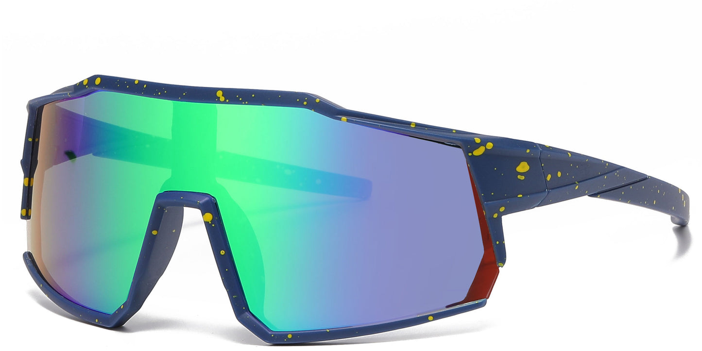 DS-4908 - Lentes para niños con diseño deportivo y mica tipo escudo