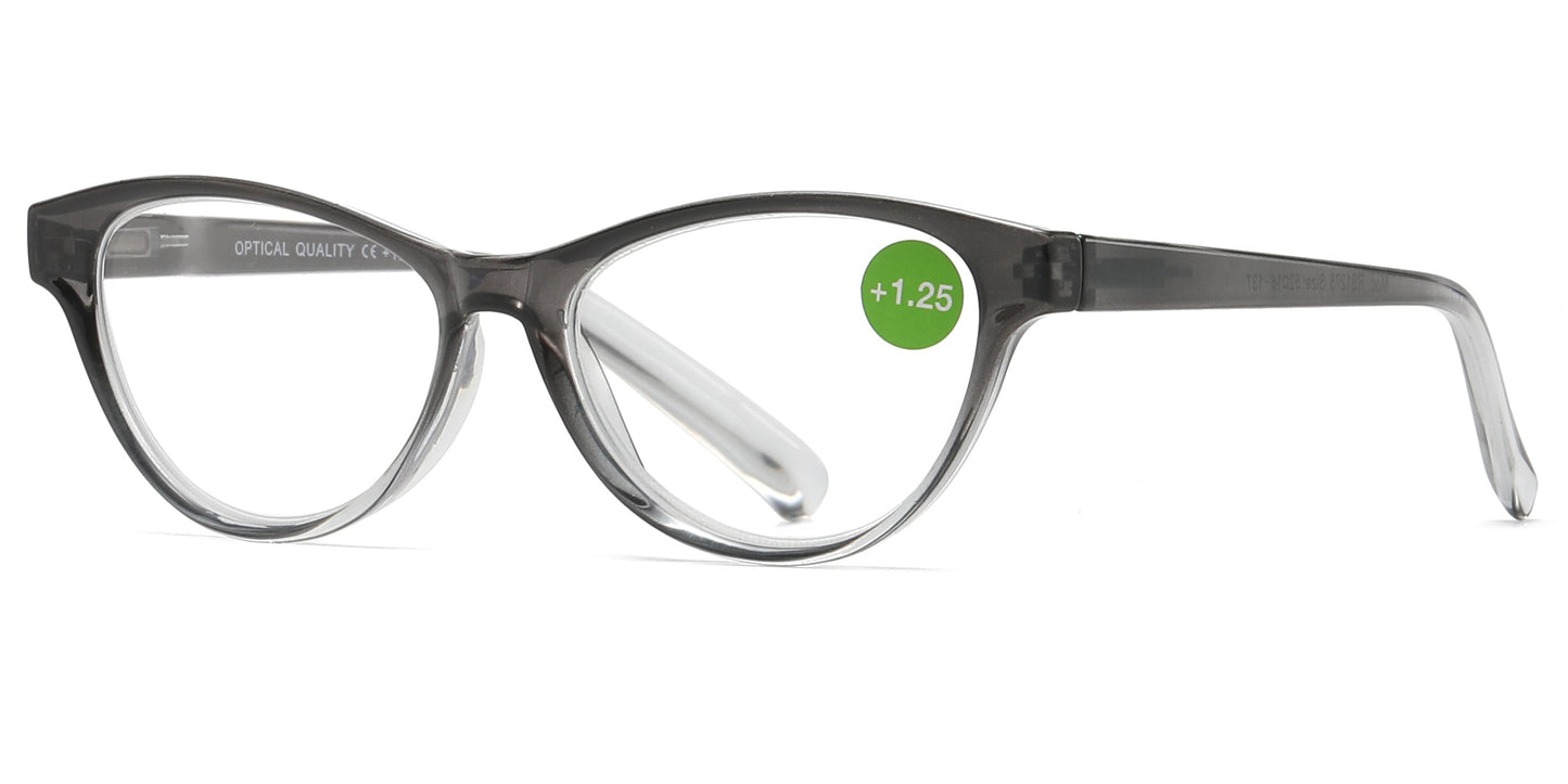 DS-RS 1275 - Lentes de lectura Cat Eye con estilo femenino en plástico