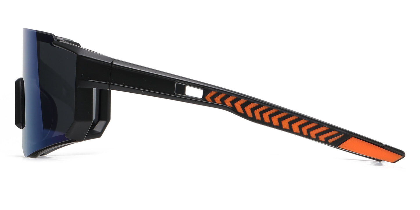 DS-4591 - Lentes infantiles con diseño de media montura y lente espejo tipo escudo
