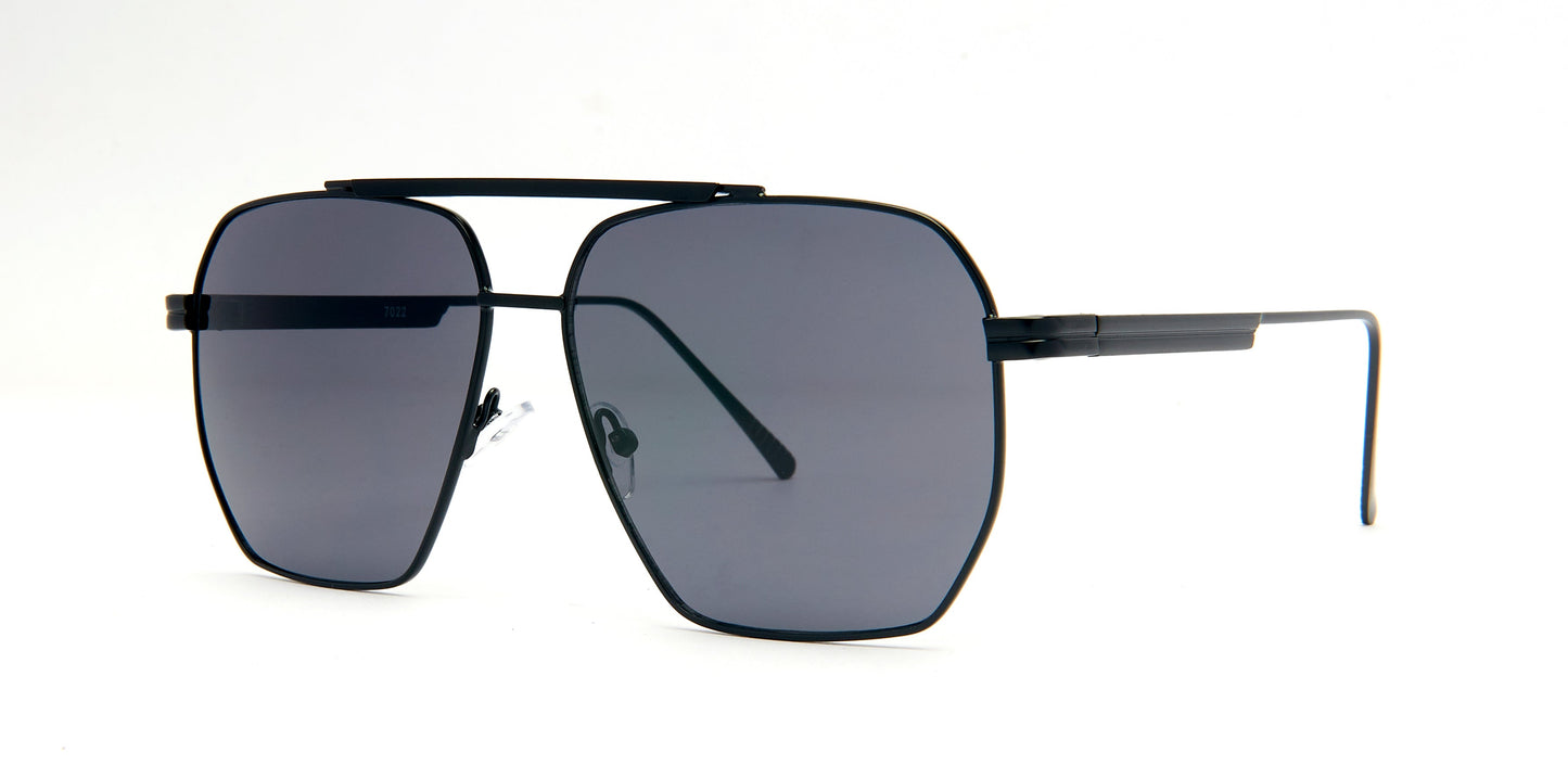 DS-7022 - Lentes metálicos con diseño Flat Top moderno