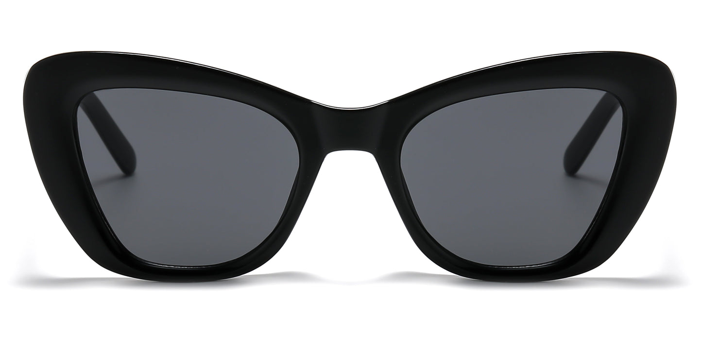 DS-2686 - Lentes de sol estilo Cat Eye para mujer con marco plástico