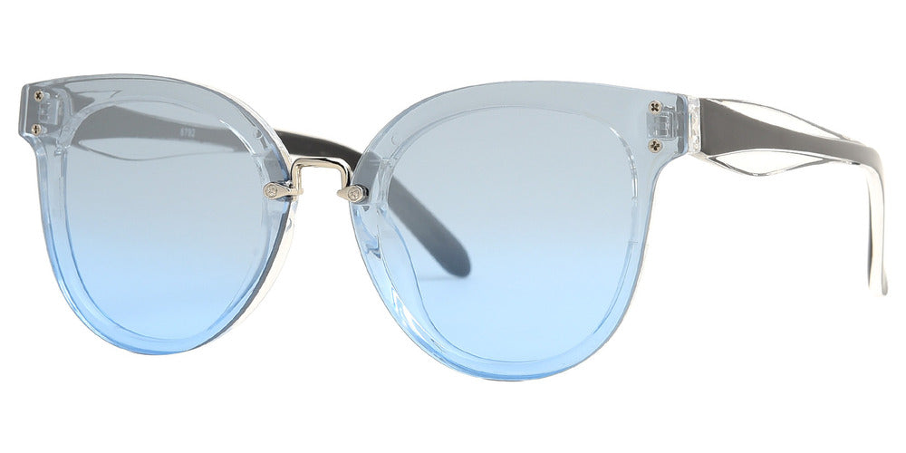 DS-8792 - Lentes de sol de plástico con diseño clásico redondos