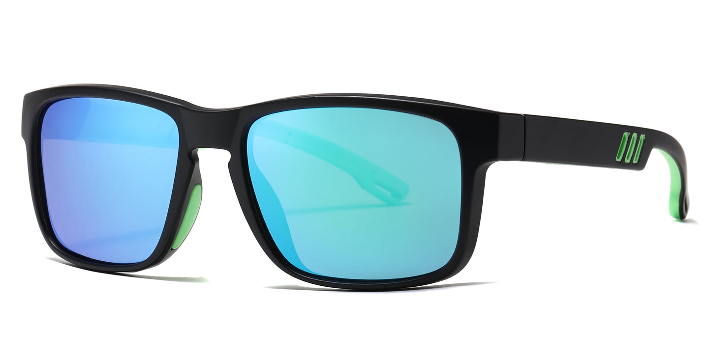 DS-6847 - Lentes deportivos con puente tipo keyhole y marco plástico estilizado