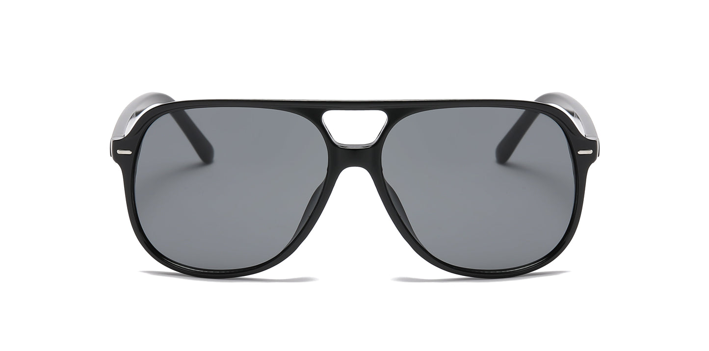 DS-8033 - Lentes Flat Top de plástico con estilo de moda elegante