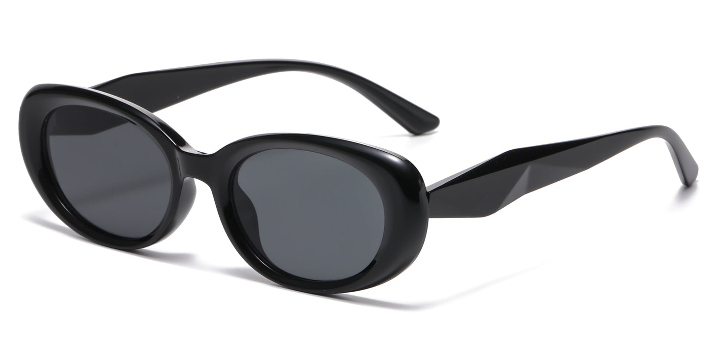 DS-2691 - Lentes de sol con diseño rectangular y armazón plástico