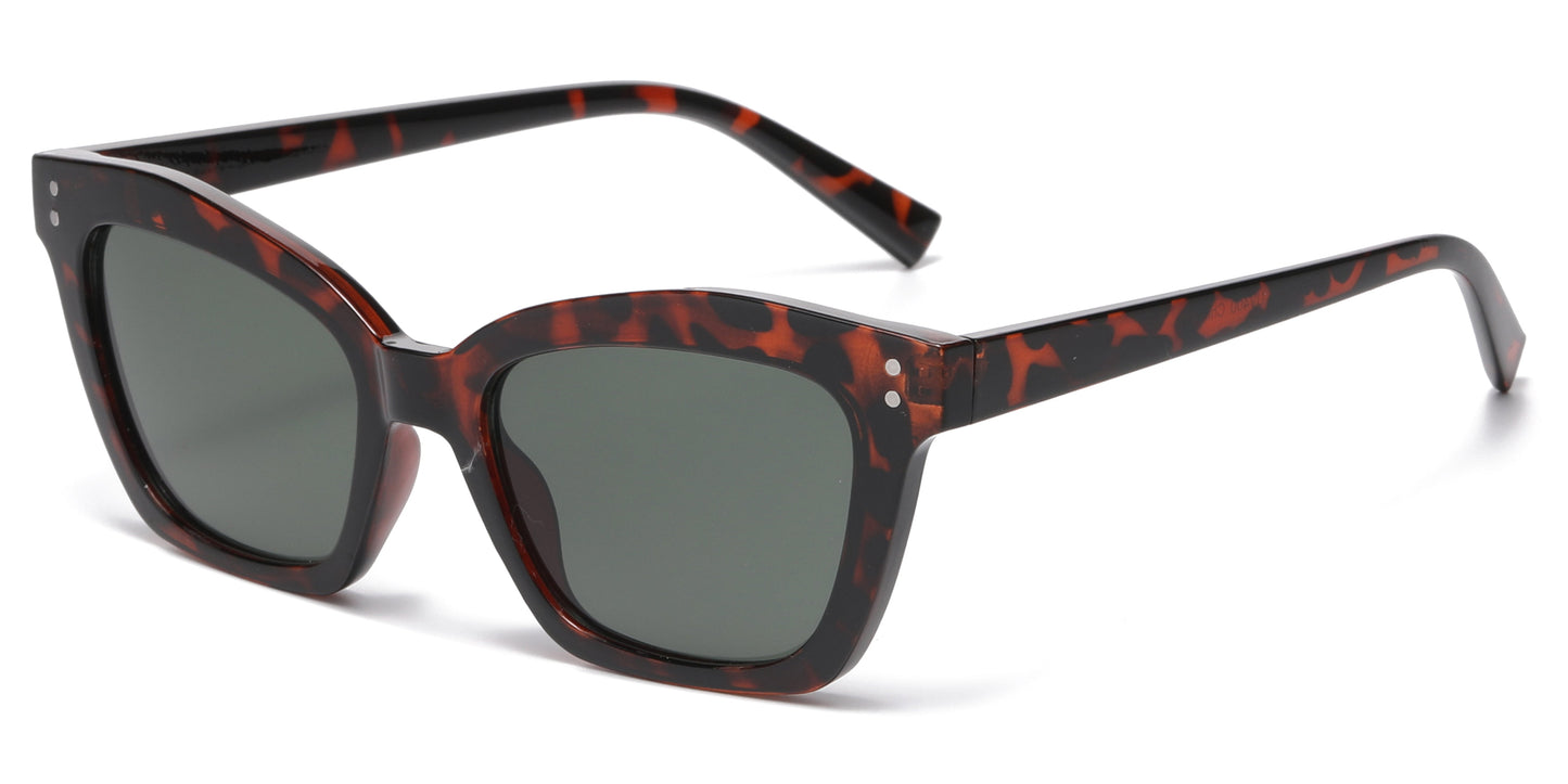 DS-2694 - Lentes de sol pequeños estilo Cat Eye con marco plástico