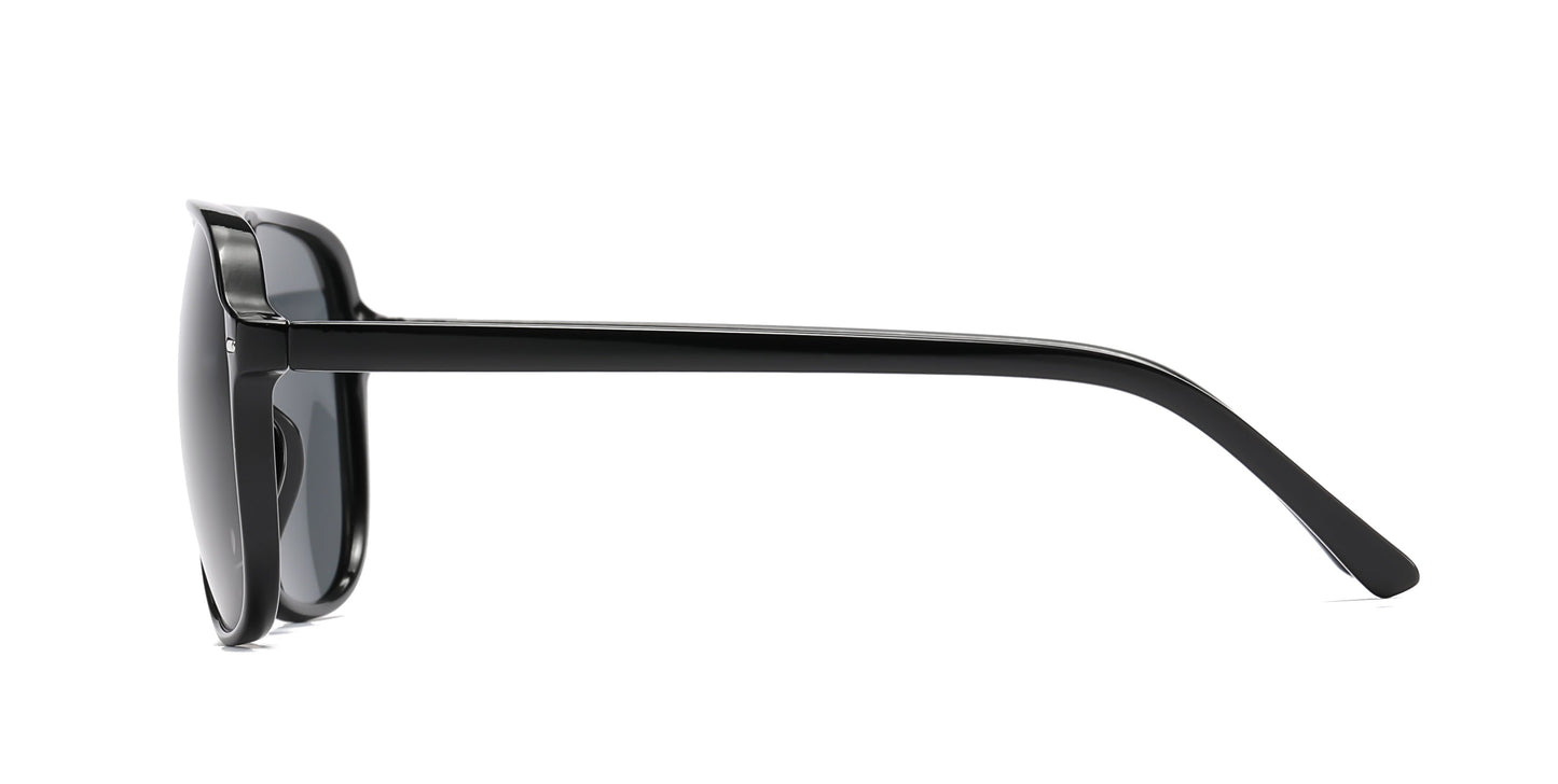 DS-8033 - Lentes Flat Top de plástico con estilo de moda elegante