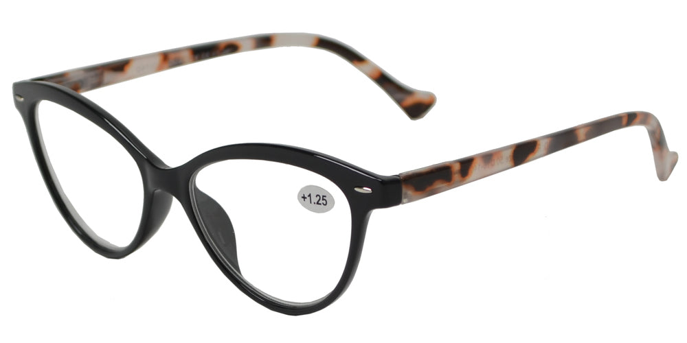 DS-RS 1157 - Lentes de lectura Cat Eye de plástico para mujer
