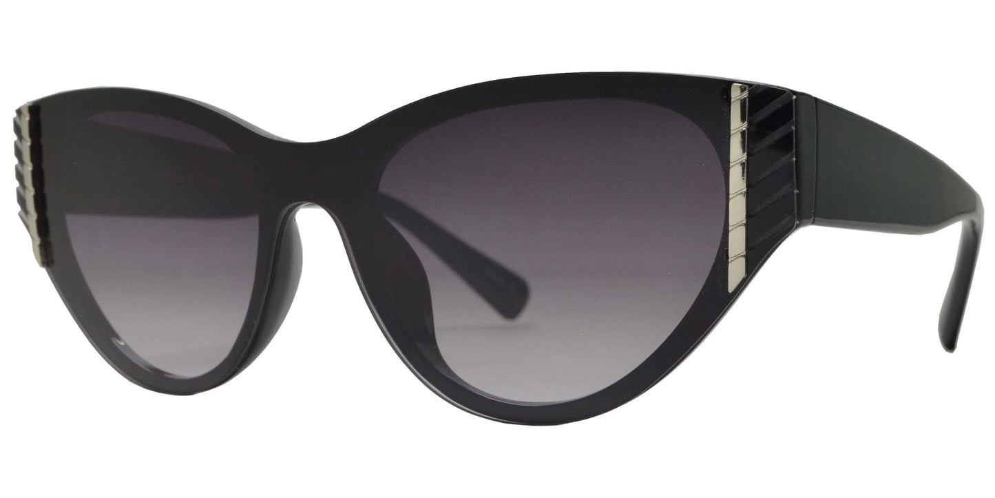 DS-8132 - Lentes Cat Eye con lente de una sola pieza y diseño plástico moderno