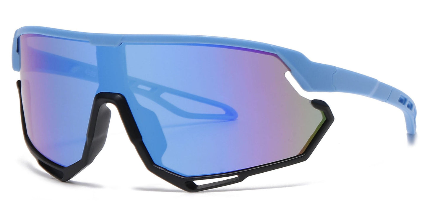 DS-4589 - Lentes deportivos para niños con lente tipo escudo de una sola pieza y marco plástico