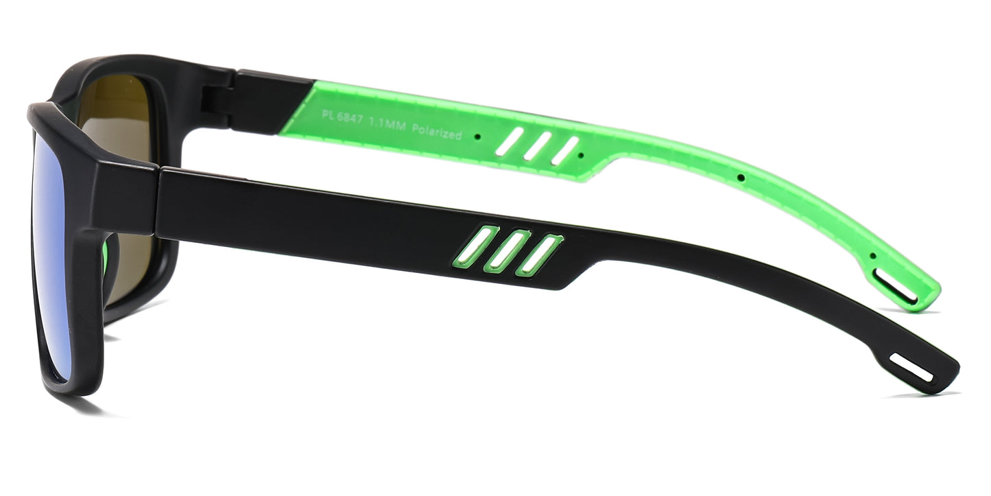 DS-6847 - Lentes deportivos con puente tipo keyhole y marco plástico estilizado