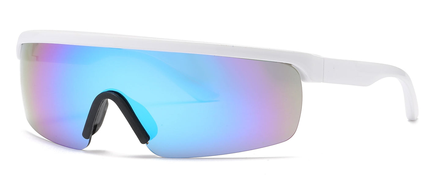 DS-2682 - Lentes de sol tipo escudo de una sola pieza con armazón plástico