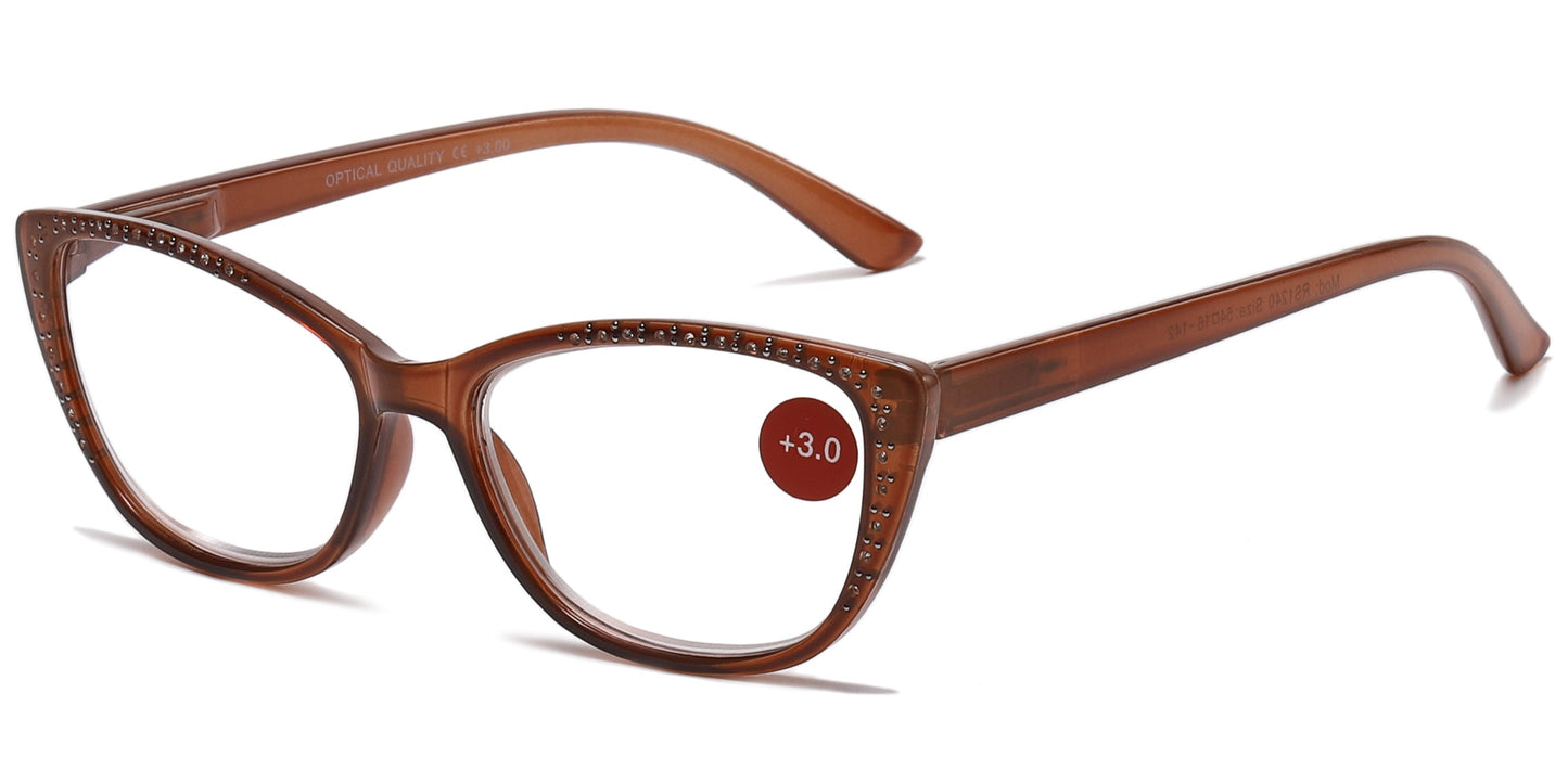 DS-RS 1240 - Lentes de lectura estilo cat eye de plástico