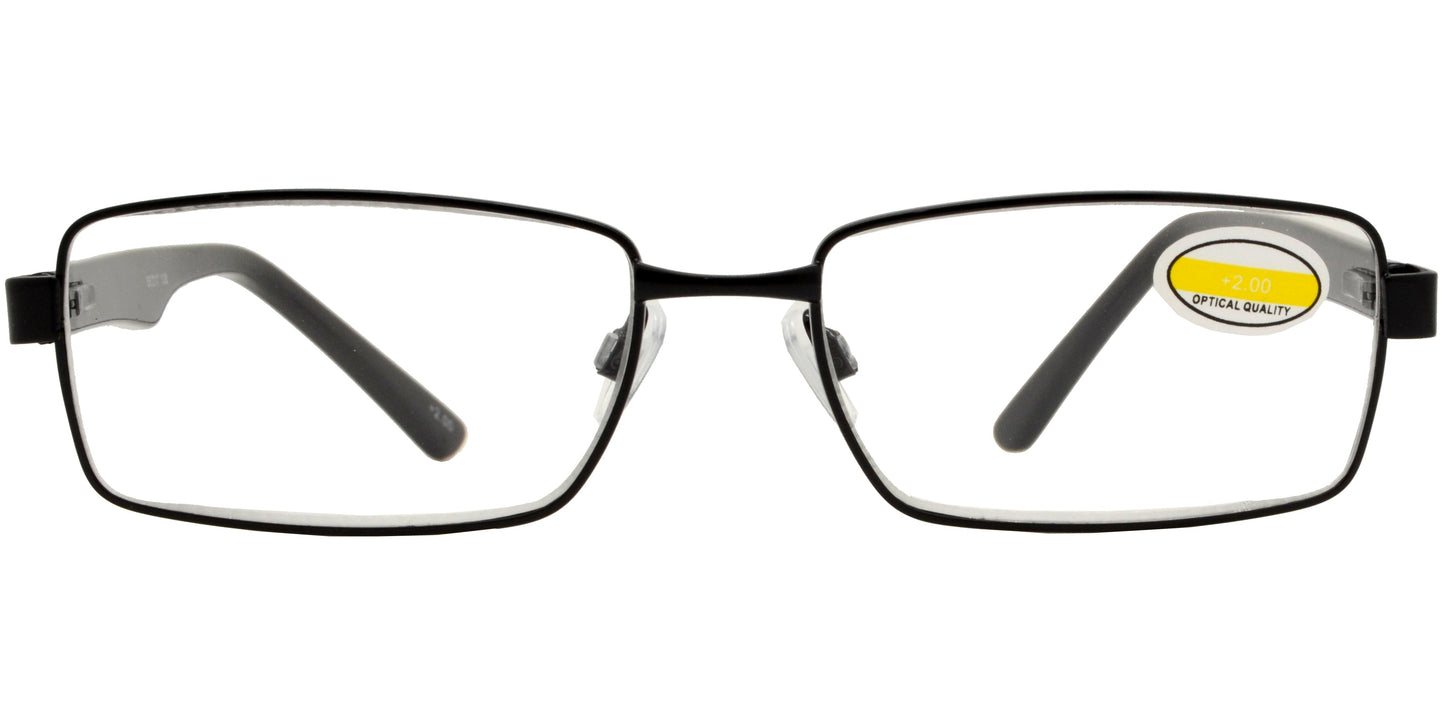 DS-RS 1206 - Lentes de lectura rectangulares metálicos con diseño clásico