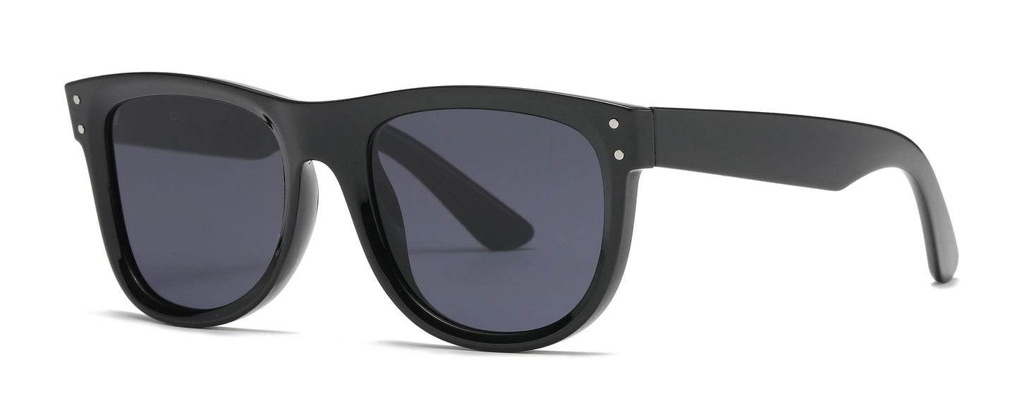 DS-5243 - Lentes de sol de moda con mica cóncava y marco plástico elegante