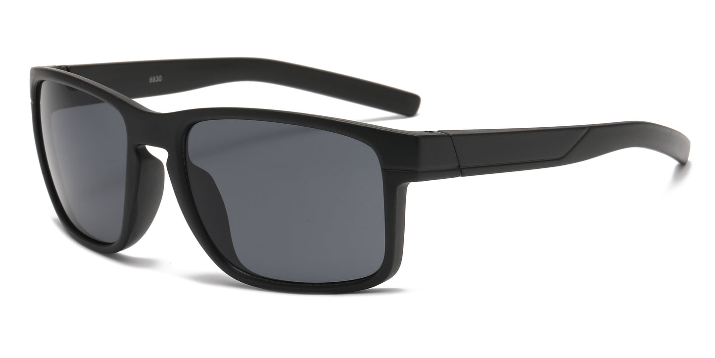 DS-6830 - Lentes deportivos con puente tipo keyhole y diseño cuadrado masculino